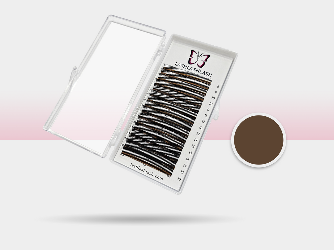 Closed Fan Wet Set Lash Tray Brown (0.07)